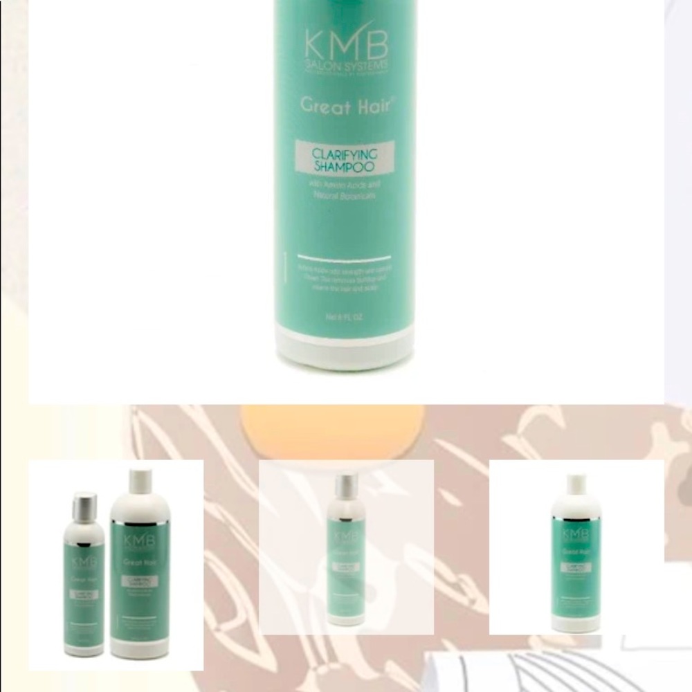 KMB Clarifying shampoo easy on hands